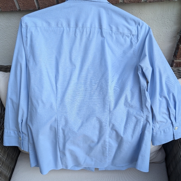 Land's End blue button down size 8 - Picture 2 of 4
